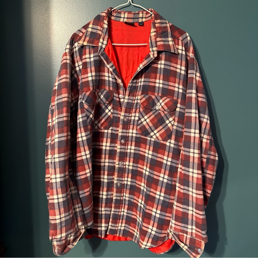 Mary Quilted Red Plaid Shirt